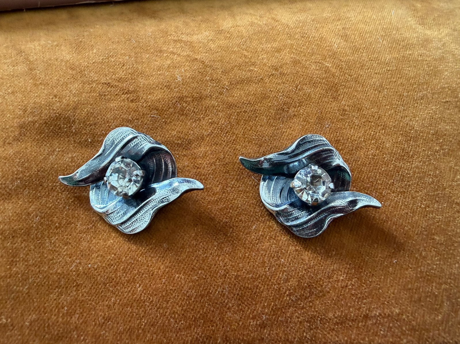 Unieke vintage artdeco clips oorbellen 4 cm, Ophalen of Verzenden, Zo goed als nieuw, Overige materialen