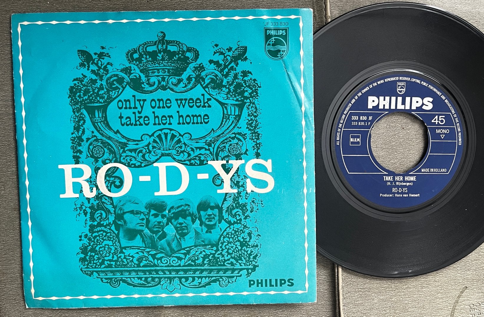 Ro-D-Ys - Take her home 7” NL 1967, Cd's en Dvd's, Vinyl Singles, Ophalen of Verzenden, Zo goed als nieuw, Pop