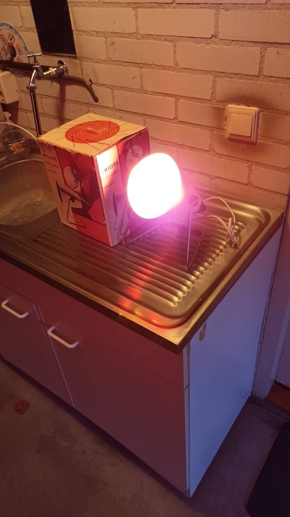 warmte lamp, Led-lamp, Gebruikt, 60 watt of meer, Overige lichtkleuren