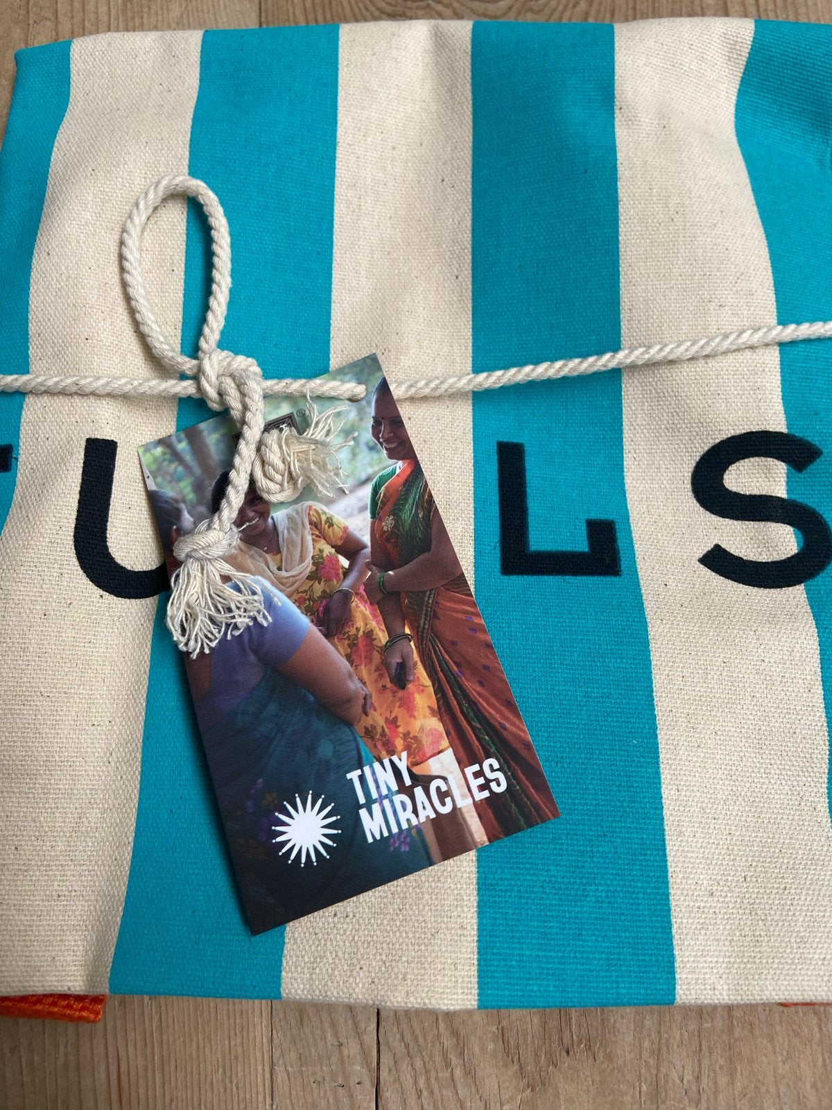 Nieuwe Rituals strandtas - Turquoise gestreept, Ophalen, Nieuw, Blauw, Overige typen