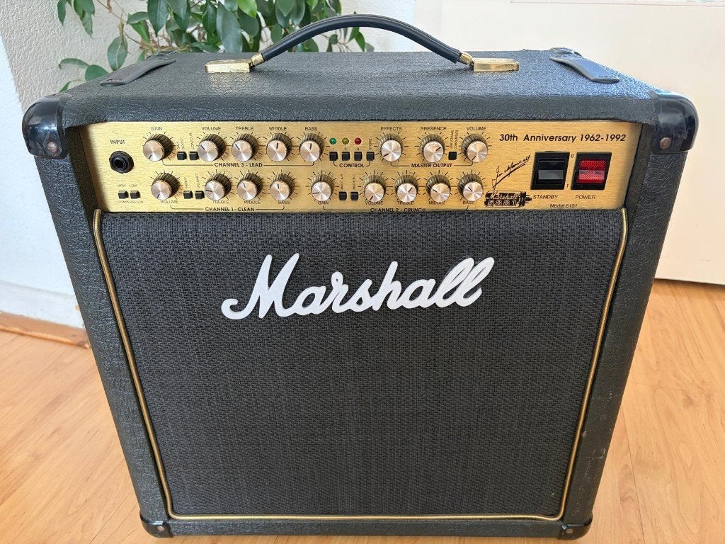 Marshall 30th Anniversary 1962-1992 model 6101., Ophalen, Minder dan 50 watt