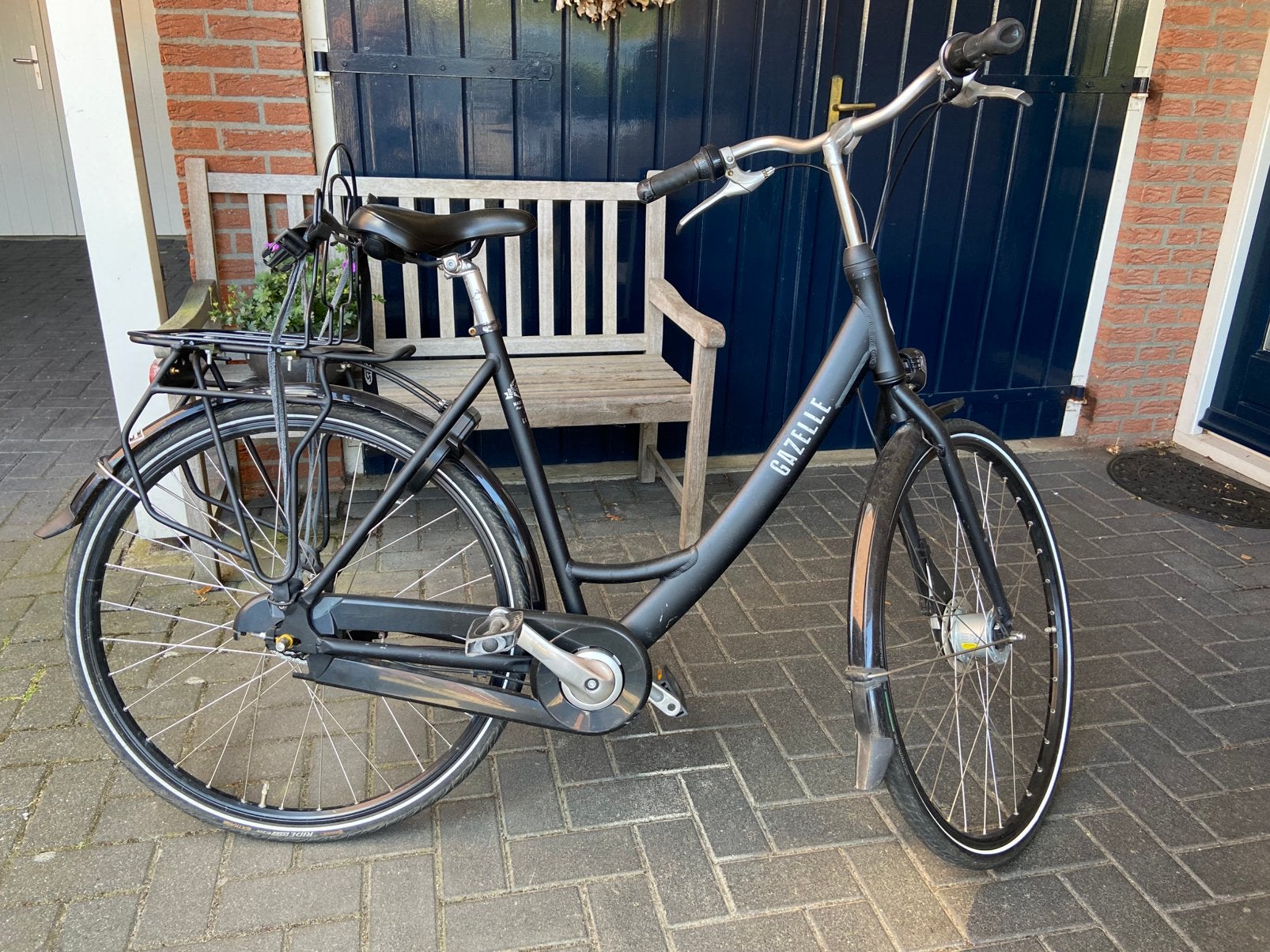 Damesfiets Gazelle, vergt onderhoud, Fietsen en Brommers, Ophalen, Gebruikt, Schijfrem, Versnellingen