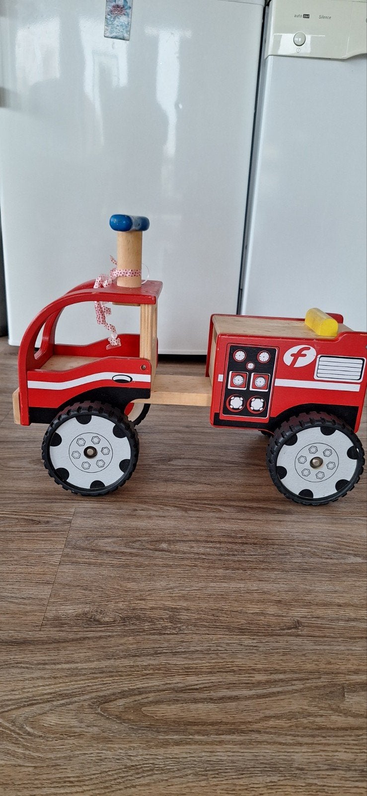 Houten speelgoed wagen, Ophalen, Gebruikt