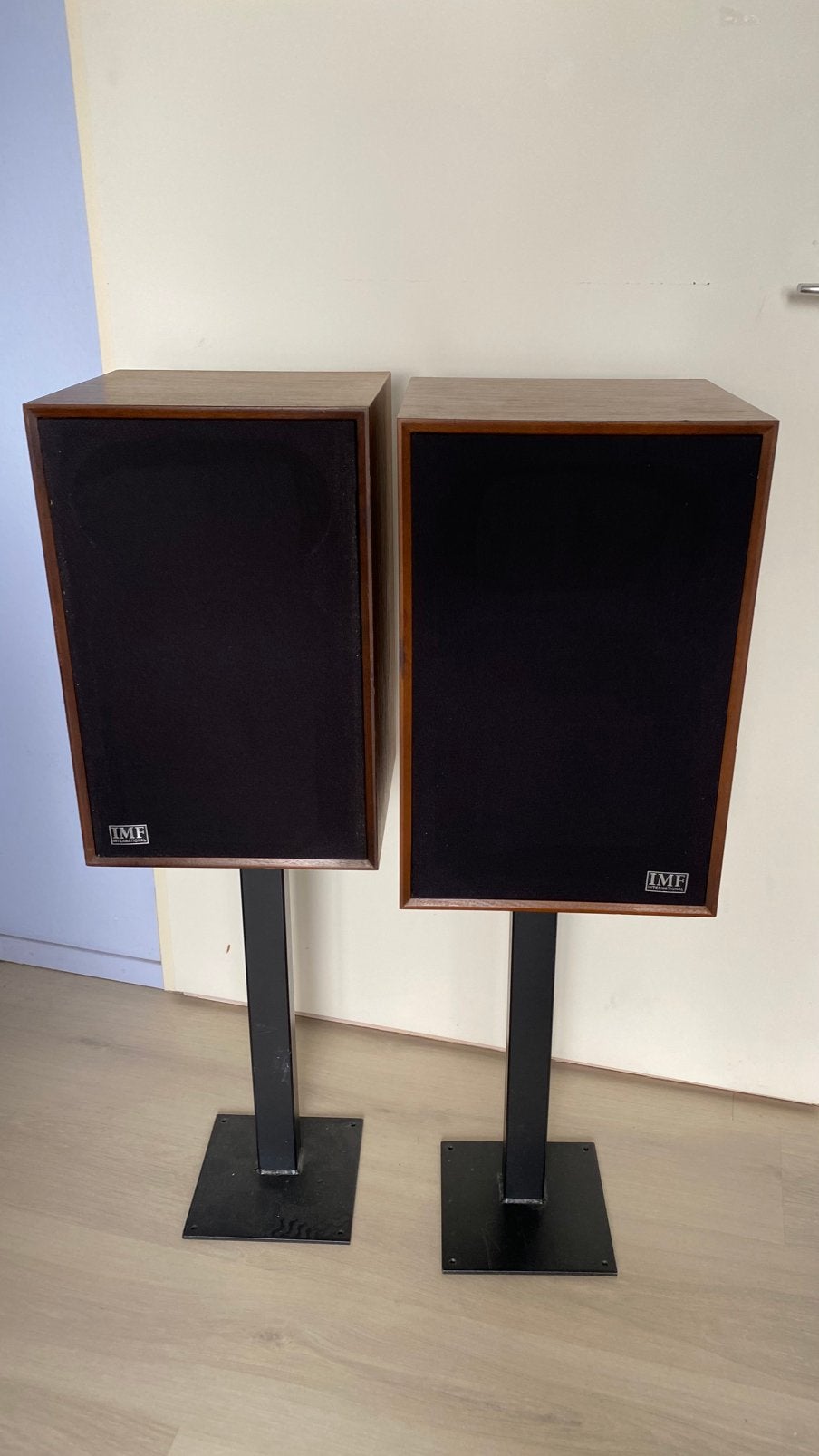 IMF super compact vintage retro speakers, Audio, Tv en Foto, Luidsprekers, Front, Rear of Stereo speakers, Minder dan 60 watt