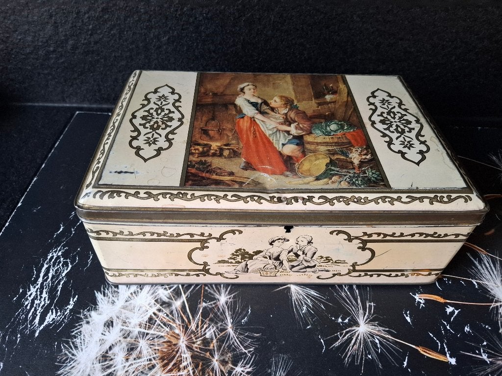Antiek blik Crefin toffees, Verzamelen, Blikken, Ophalen of Verzenden, Gebruikt, Overige