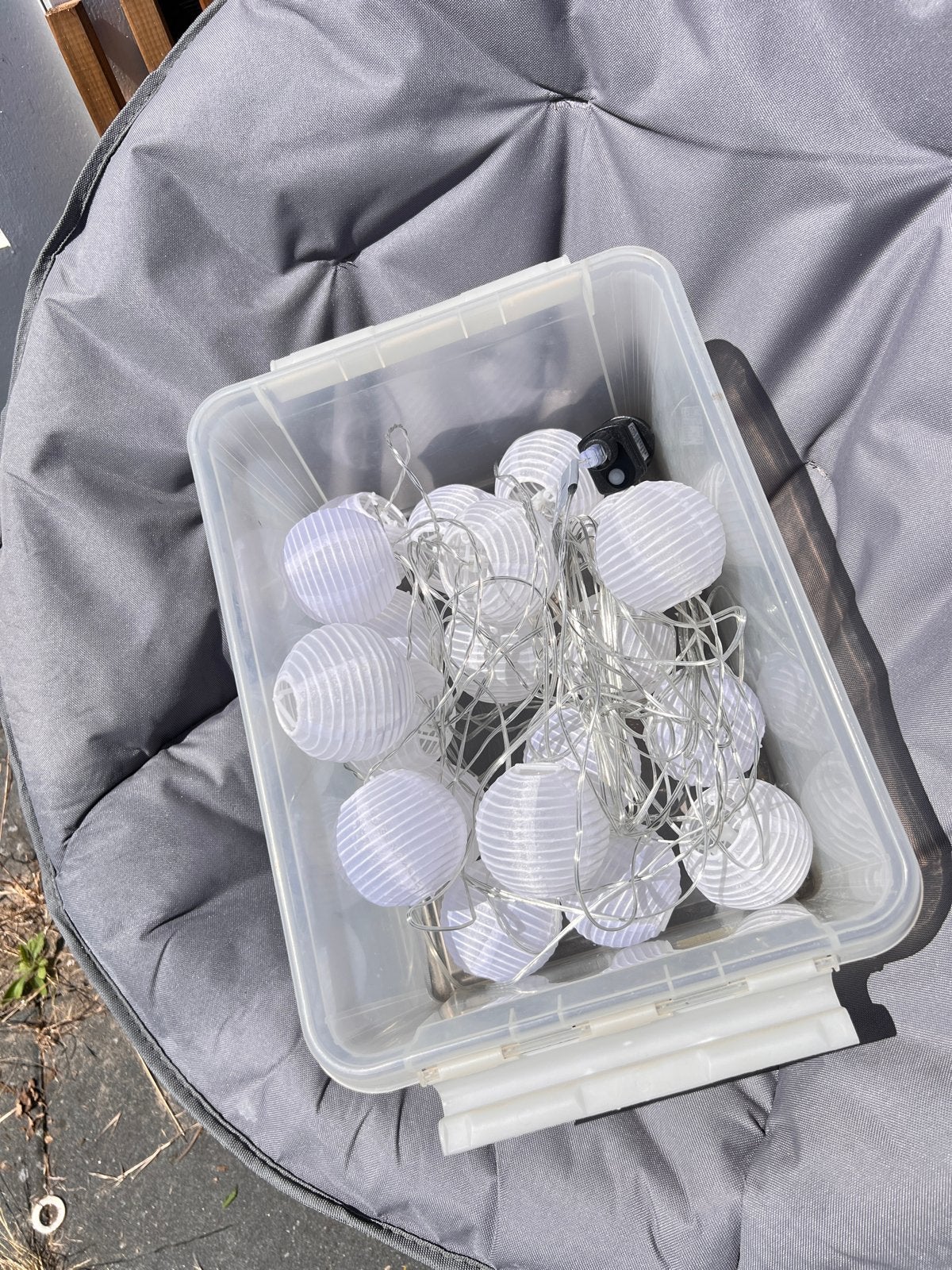 Lampionnen lichtslinger voor buiten, Tuin en Terras, Buitenverlichting, Gebruikt, Overige typen, Kunststof, Minder dan 50 watt