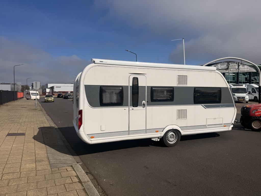 Hobby De Luxe 495 UL met luifel en mover (zondag open), Caravans en Kamperen, Overige typen, Schokbreker, Rondzit, Hobby