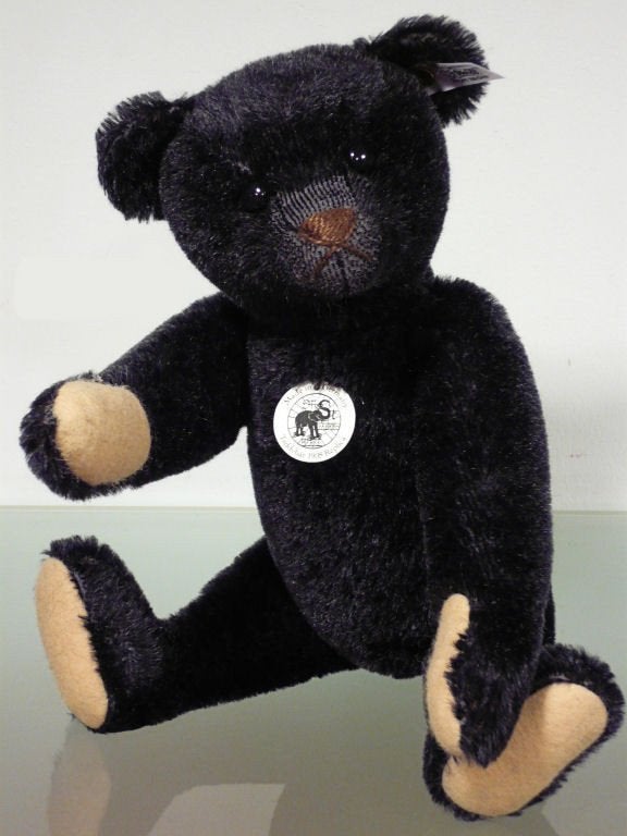 Steiff 408564 TEDDYBEER REPLICA 1908 ZWART MOHAIR | 2008, Ophalen of Verzenden, Nieuw, Stoffen beer, Steiff