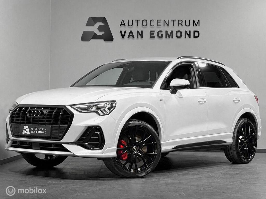 Audi Q3 45 TFSIe 2X S-LINE | AD. CRUISE |APP CNNCT | 20 INCH, Gebruikt, Leder en Stof, Wit, Hybride Elektrisch/Benzine