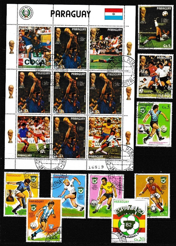 0631) Paraguay voetbal ca 14x, Ophalen of Verzenden, Sport