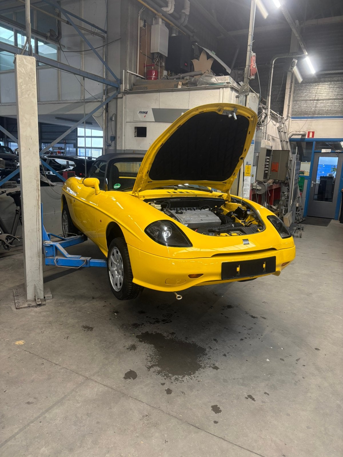 Fiat Barchetta 1.8 met slechts 29000km!!!! Zeer zeldzaam, Auto's, Voorwielaandrijving, Dealer onderhouden, Zwart, Cabriolet