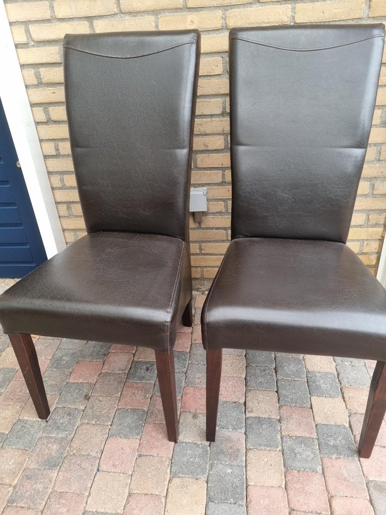 Eetkamer stoel, Ophalen, Bruin, Zo goed als nieuw, Ridder stijl