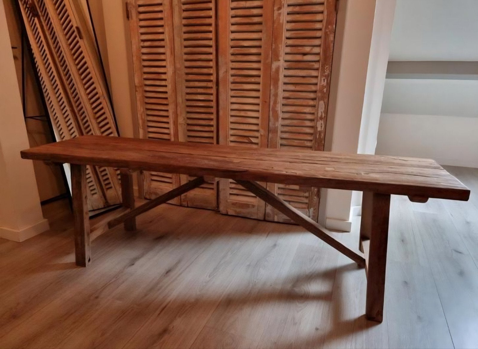 Oud houten bank tafel sidetable landelijk chinees, Ophalen