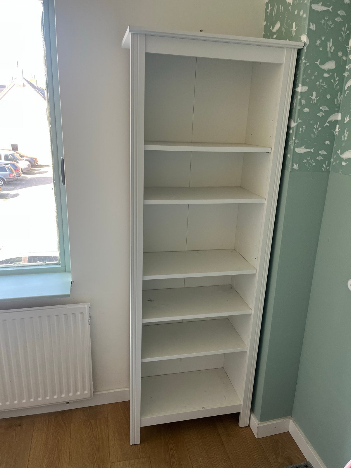 Witte Boekenkast met 6 Vakken - Zo goed als nieuw, Huis en Inrichting, Ophalen, Met plank(en), Minder dan 50 cm, 200 cm of meer