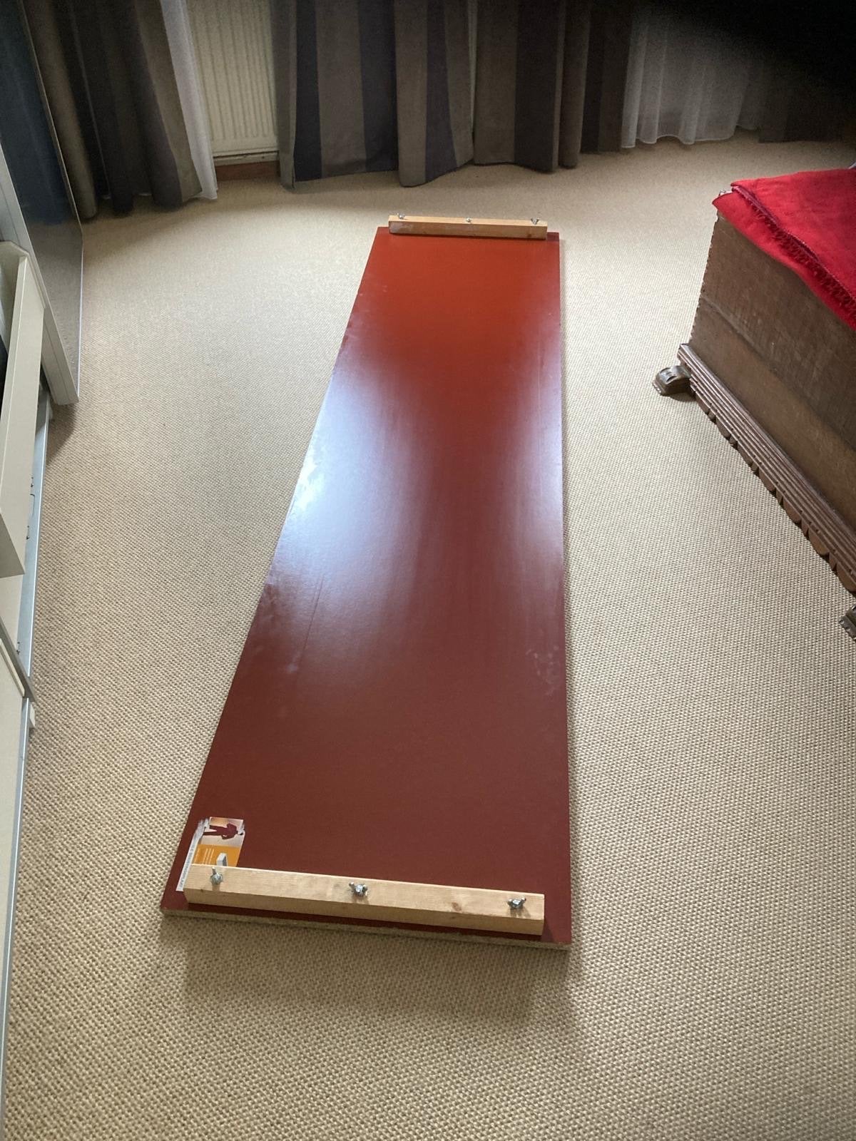 Schaatsplank - Ideaal voor schaatstraining thuis, Sport en Fitness, Schaatsen, Ophalen, Zo goed als nieuw, Overige typen, Overige merken