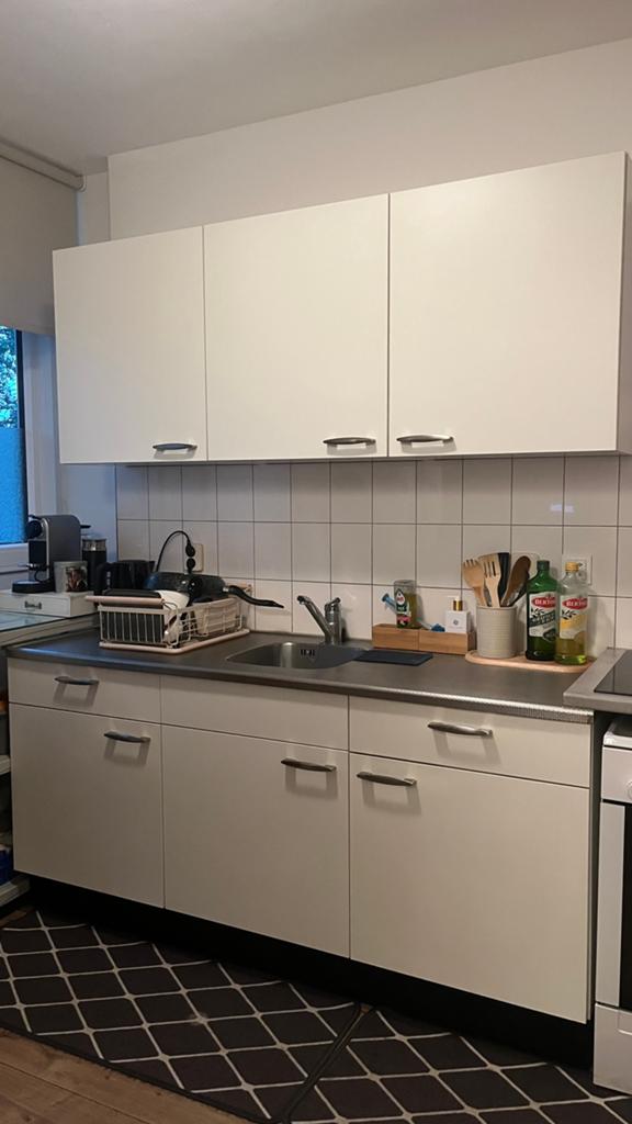 Keuken, Huis en Inrichting, Keuken | Complete keukens, Zo goed als nieuw, Enkelwandige keuken, Wit, Ophalen of Verzenden