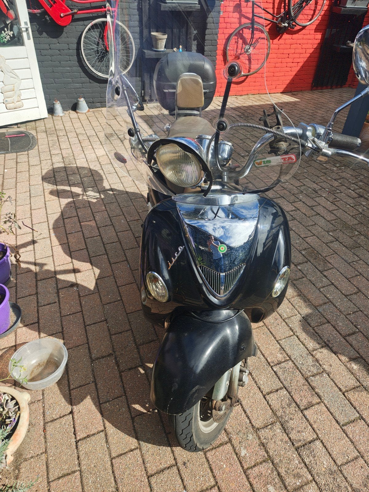Foggia IICo. D 083 Ns Scooter - Zwart met topkoffer, Fietsen en Brommers, Ophalen, Gebruikt, Benzine, Overige merken