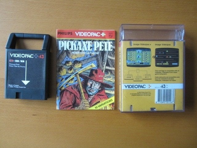 Pickaxe Pete (43) Philips Videopac plus (Houwelen Henkie), Gebruikt, 1 speler, Ophalen of Verzenden, Vanaf 3 jaar