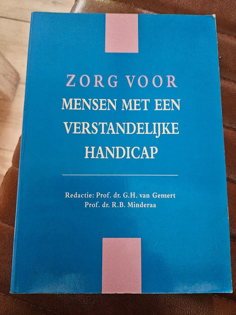 Zorg voor mensen met een verstandelijke handicap, Ophalen of Verzenden, Alpha, Niet van toepassing