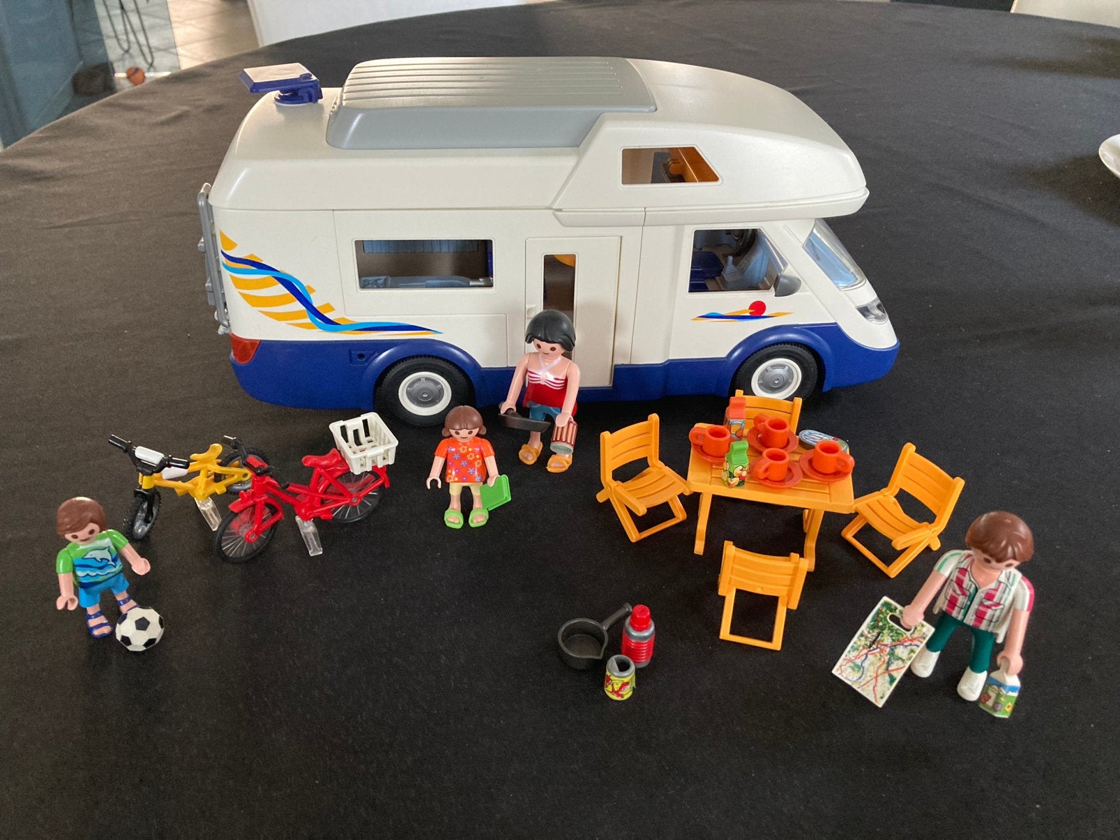 Playmobil Grote familie kampeerwagen, camper 4859, Ophalen of Verzenden, Zo goed als nieuw