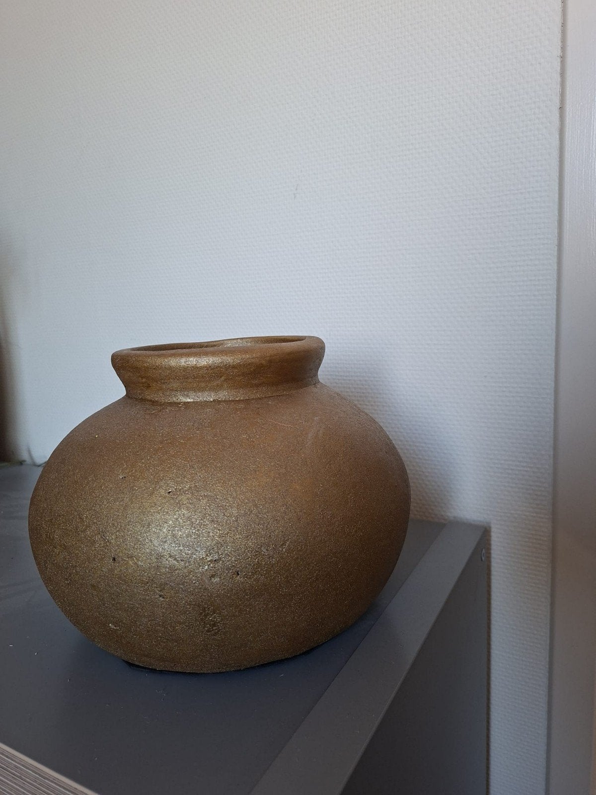 Gouden bloempot., Ophalen of Verzenden