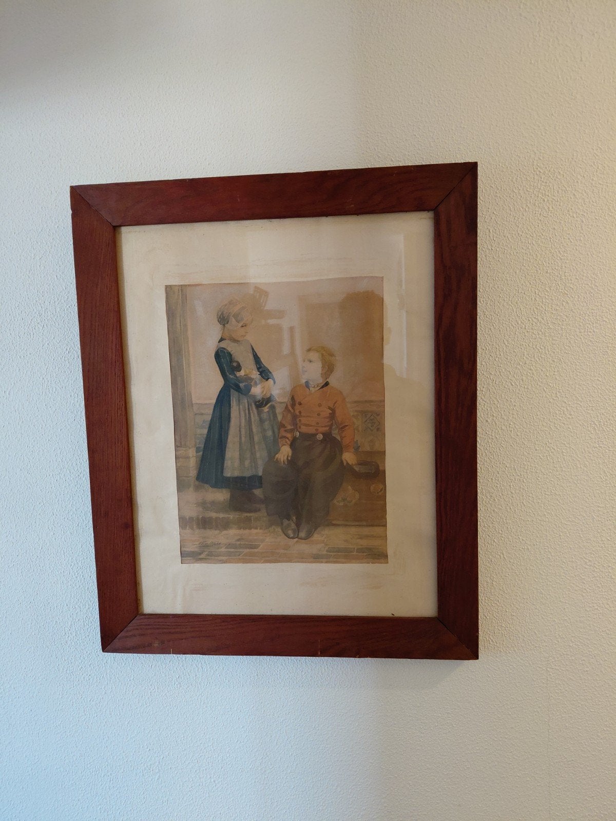 antieke aquarel nicolaas van der waay ca 1910/20, Ophalen, Portret of Personen, Realistisch, Aquarel