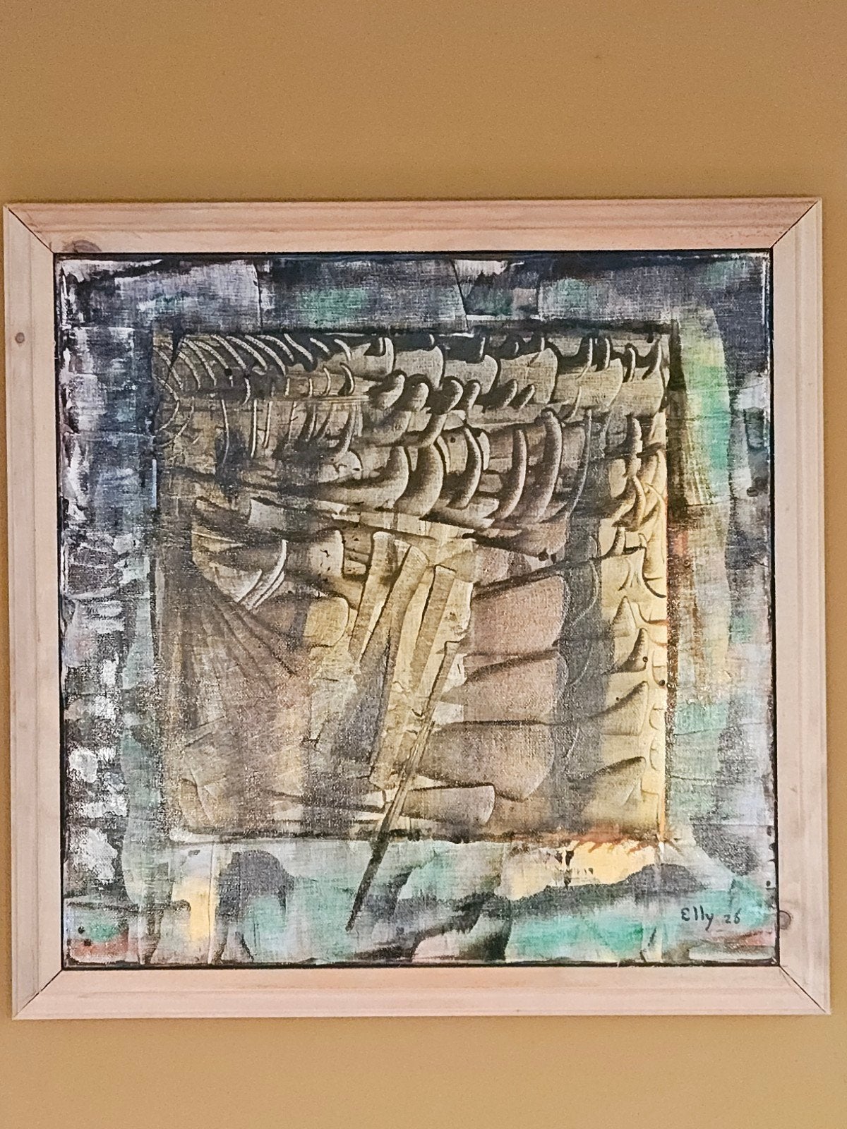 Abstracte Kunstwerken van Elly Langedijk, Ophalen