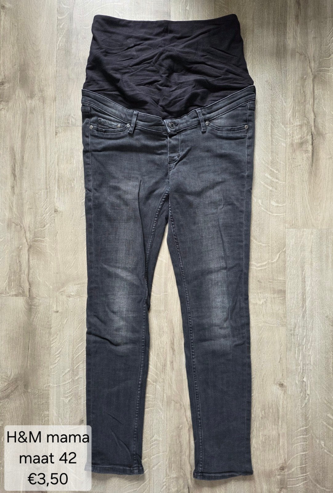 Zwangerschapsbroek, H&M, Blauw, Maat 42/44 (L), Ophalen of Verzenden