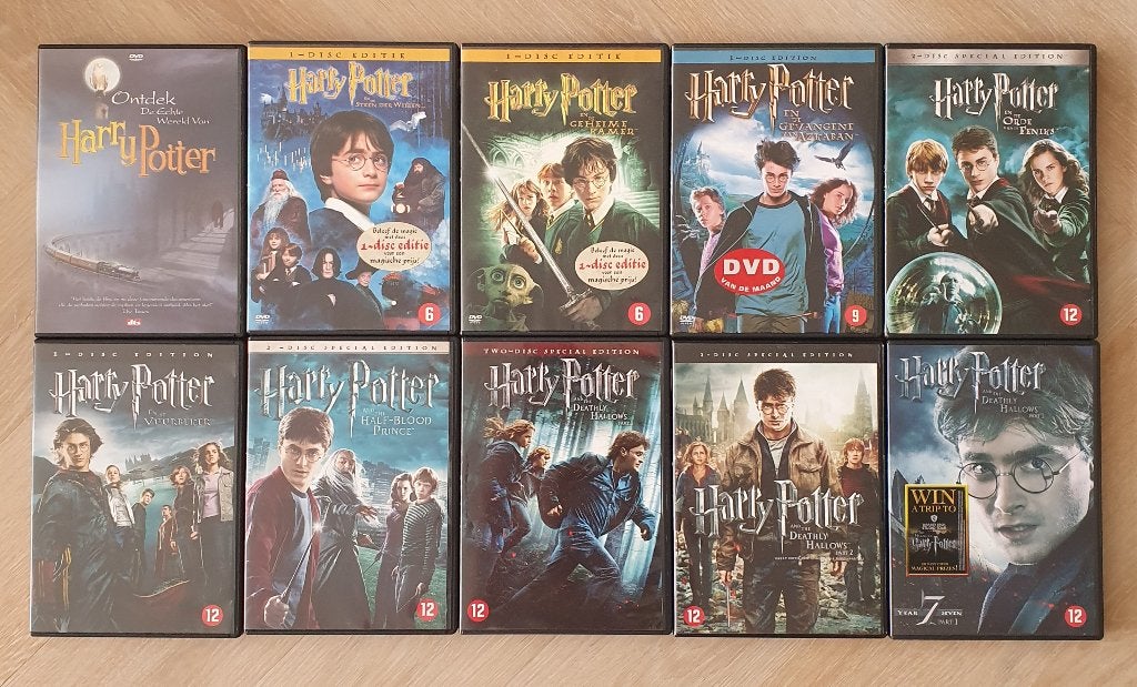 Harry potter - Complete 10-delige DVD Set (Special Editions), Ophalen of Verzenden, Gebruikt, Overige typen