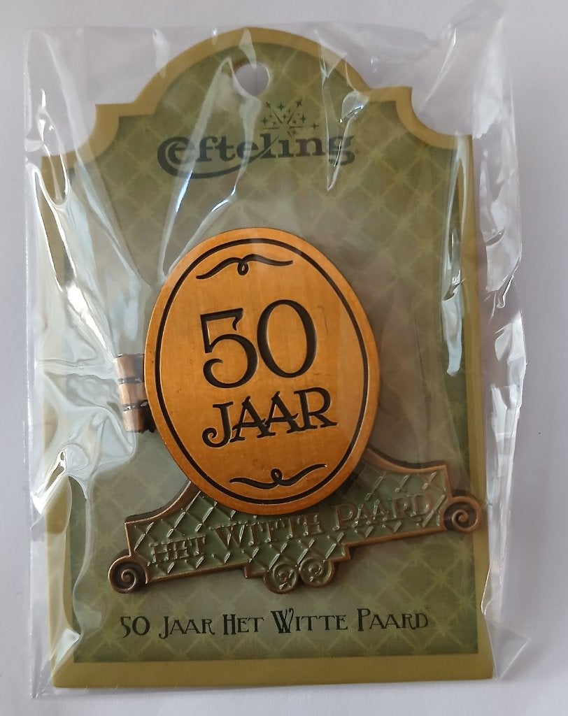 Efteling 50 jaar Het Witte Paard pin, Ophalen of Verzenden, Nieuw, Overige onderwerpen, Speldje of Pin