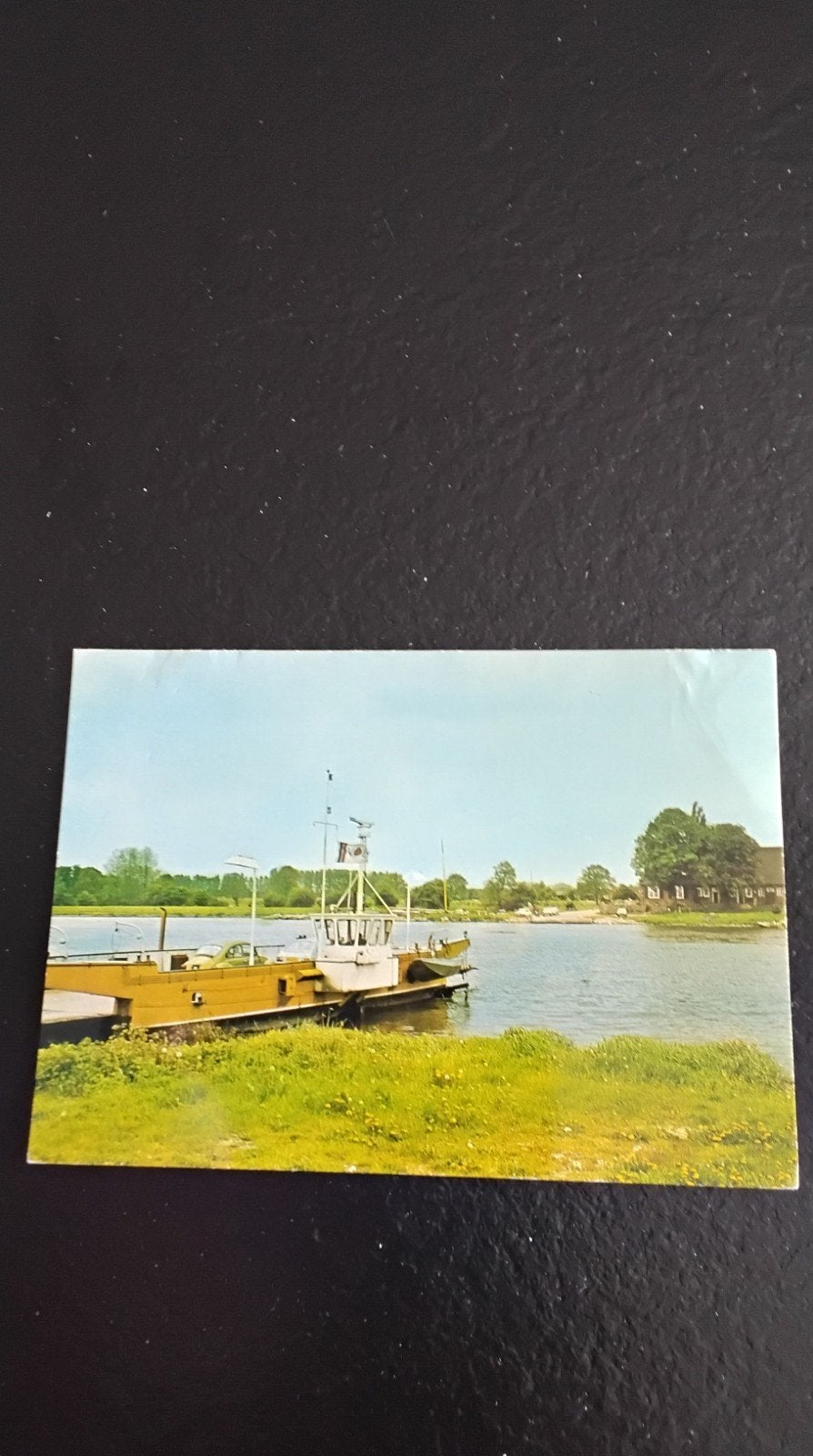 Oude ansichtkaart pontveer Vierlingsbeek - Bergen (1965), Verzamelen, Ophalen of Verzenden, 1960 tot 1980, Ongelopen, Noord-Brabant