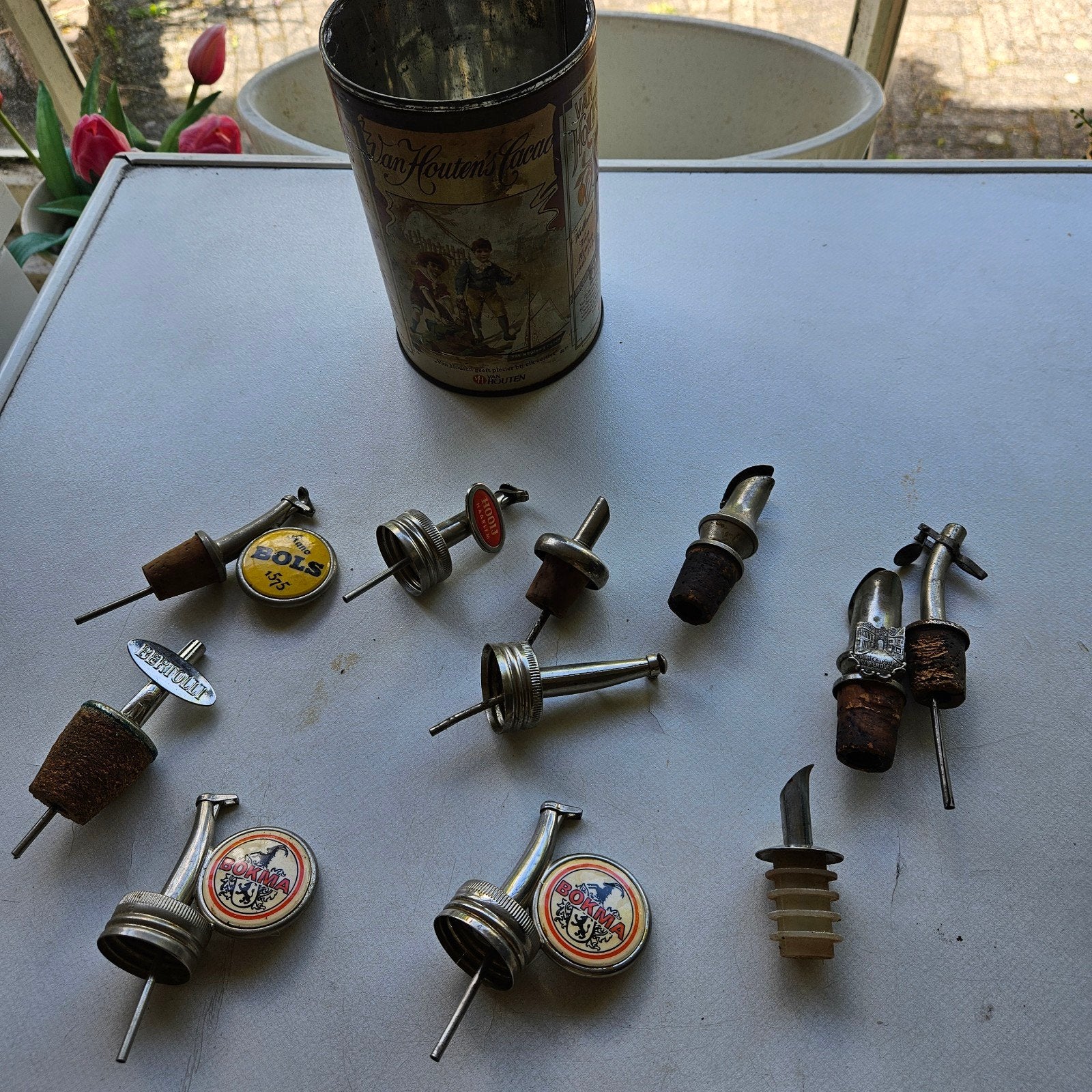 Oude flessen stoppers het kurk is wat verdroogt verdr in zgs, Antiek en Kunst, Ophalen of Verzenden