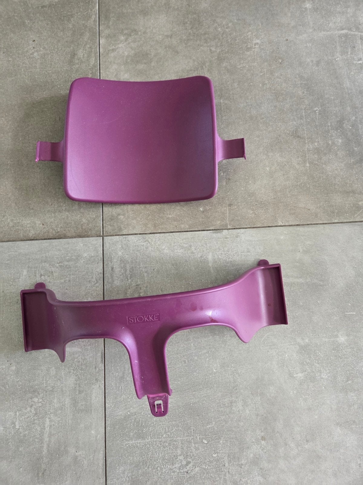 Stokke Tripp Trapp Baby Set - Paars, Kinderen en Baby's, Kinderstoelen, Ophalen of Verzenden, Gebruikt, Meegroeistoel, Aanschuifbaar