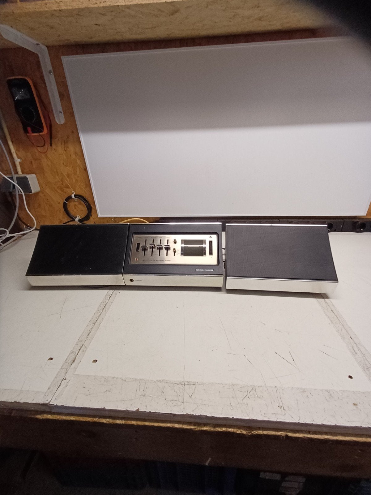 National Panasonic RE-7430BS Stereo Set met Boxen (Defect), Audio, Tv en Foto, Stereo-sets, Ophalen of Verzenden