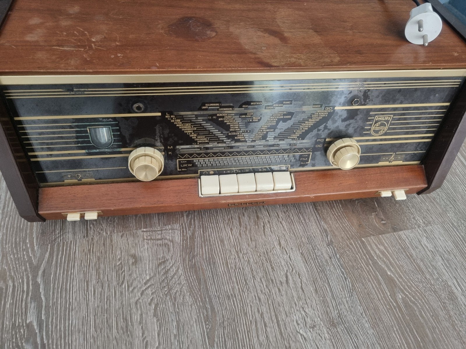 Oude buizenradio Philips, Antiek en Kunst, Ophalen