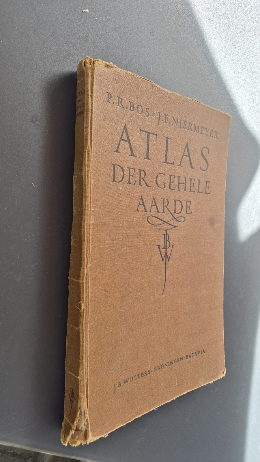 Bos-Niermeyer Schoolatlas der Gehele Aarde (1947), Gelezen, Bosatlas, P.R. Bos, J.F. Niermeyer, Ophalen of Verzenden