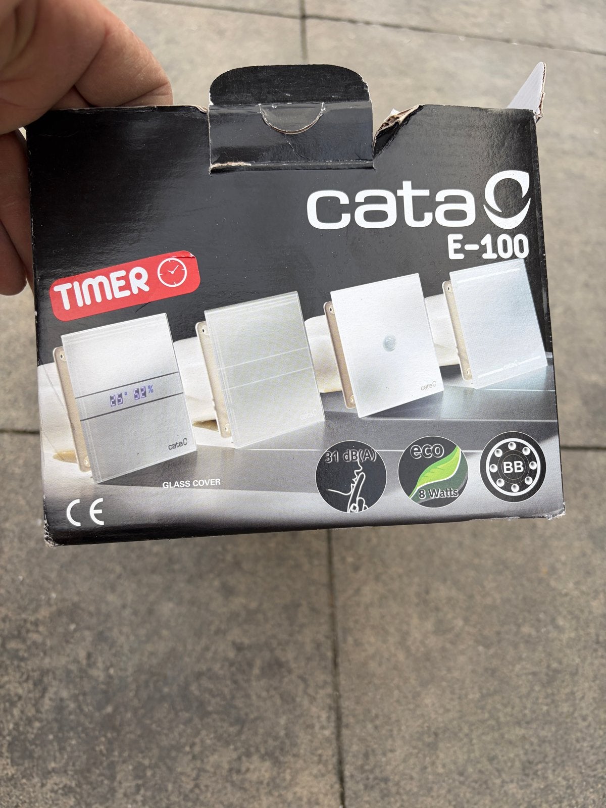 Nieuwe Cata E-100 Slimme Ventilator met Timer - 3-draads, Ophalen, Nieuw, Ventilator