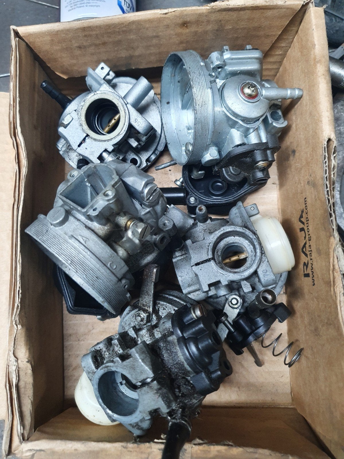 Tomos cilinderkop 2x en carburateur delen, Ophalen, Gebruikt, Cilinder