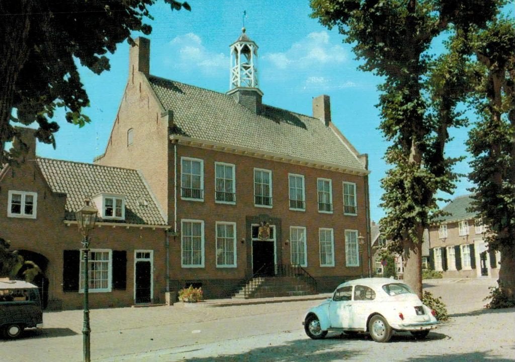 2 kaarten AMERONGEN Gemeentehuis . In excellente conditie, Ophalen of Verzenden, 1960 tot 1980, Ongelopen, Utrecht