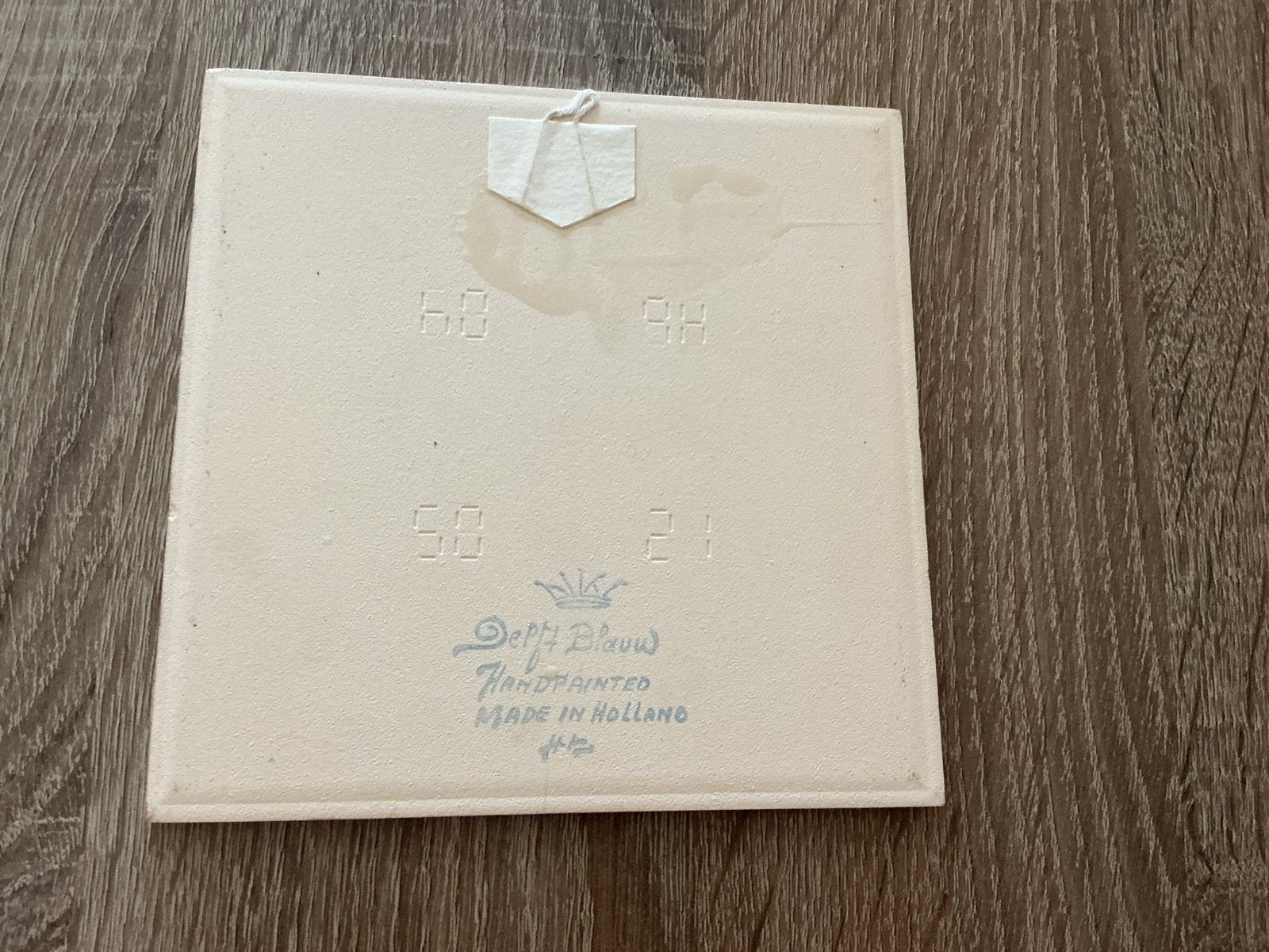 Set van 5 Delfts Blauwe tegels - Handgeschilderd Holland, Ophalen of Verzenden