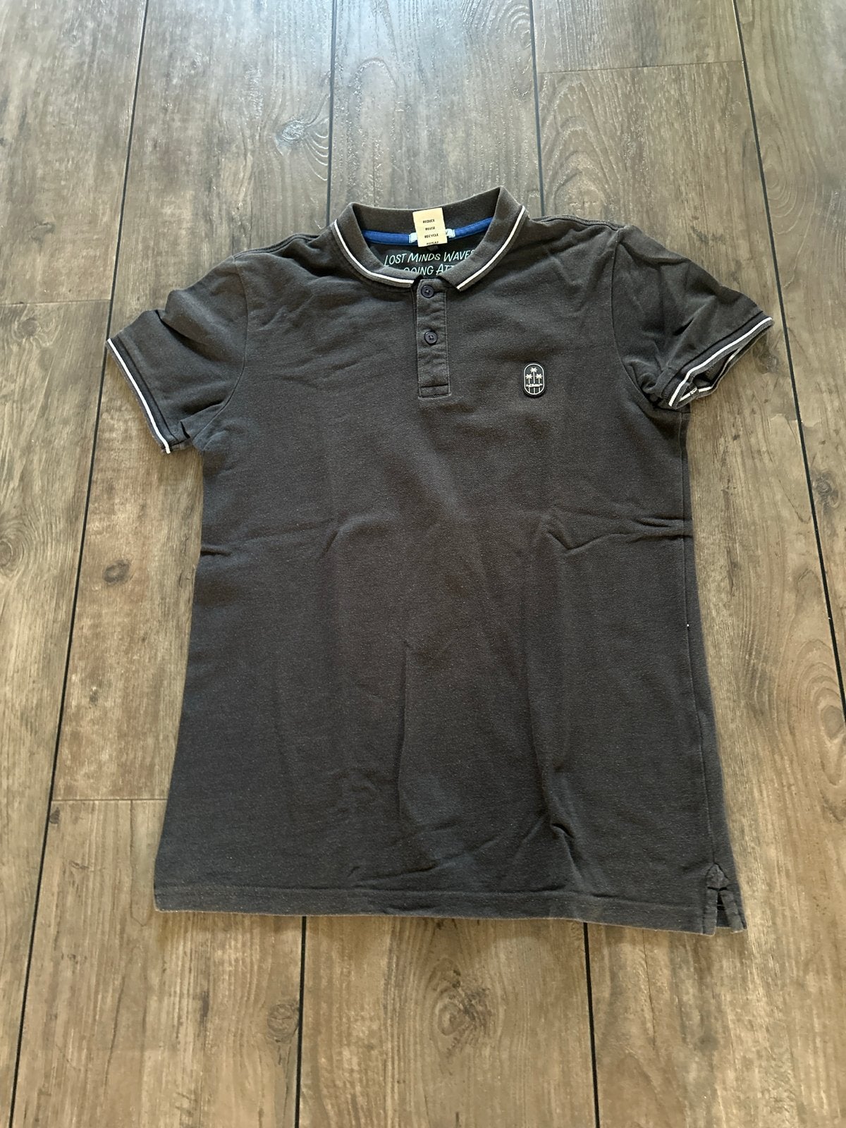 Lost Minds Polo Shirt Maat S - Donkergrijs, Ophalen of Verzenden, Zo goed als nieuw, Maat 46 (S) of kleiner, Grijs