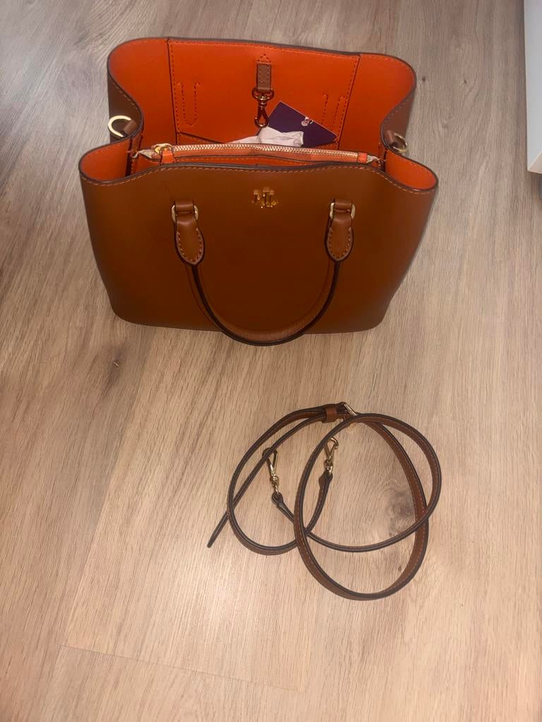 Prachtige Ralph Lauren tas - Zo goed als nieuw, Ophalen of Verzenden, Zo goed als nieuw, Bruin, Handtas