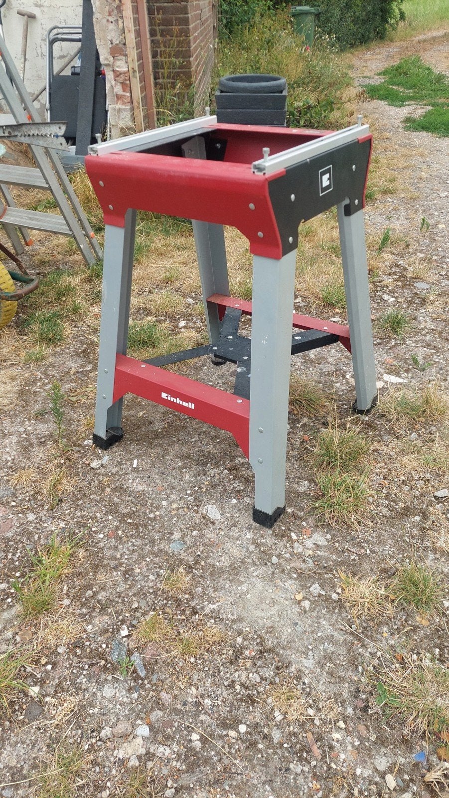 Einhell tafel voor afkortzaag, Doe-het-zelf en Verbouw, Werkbanken, Ophalen, Zo goed als nieuw