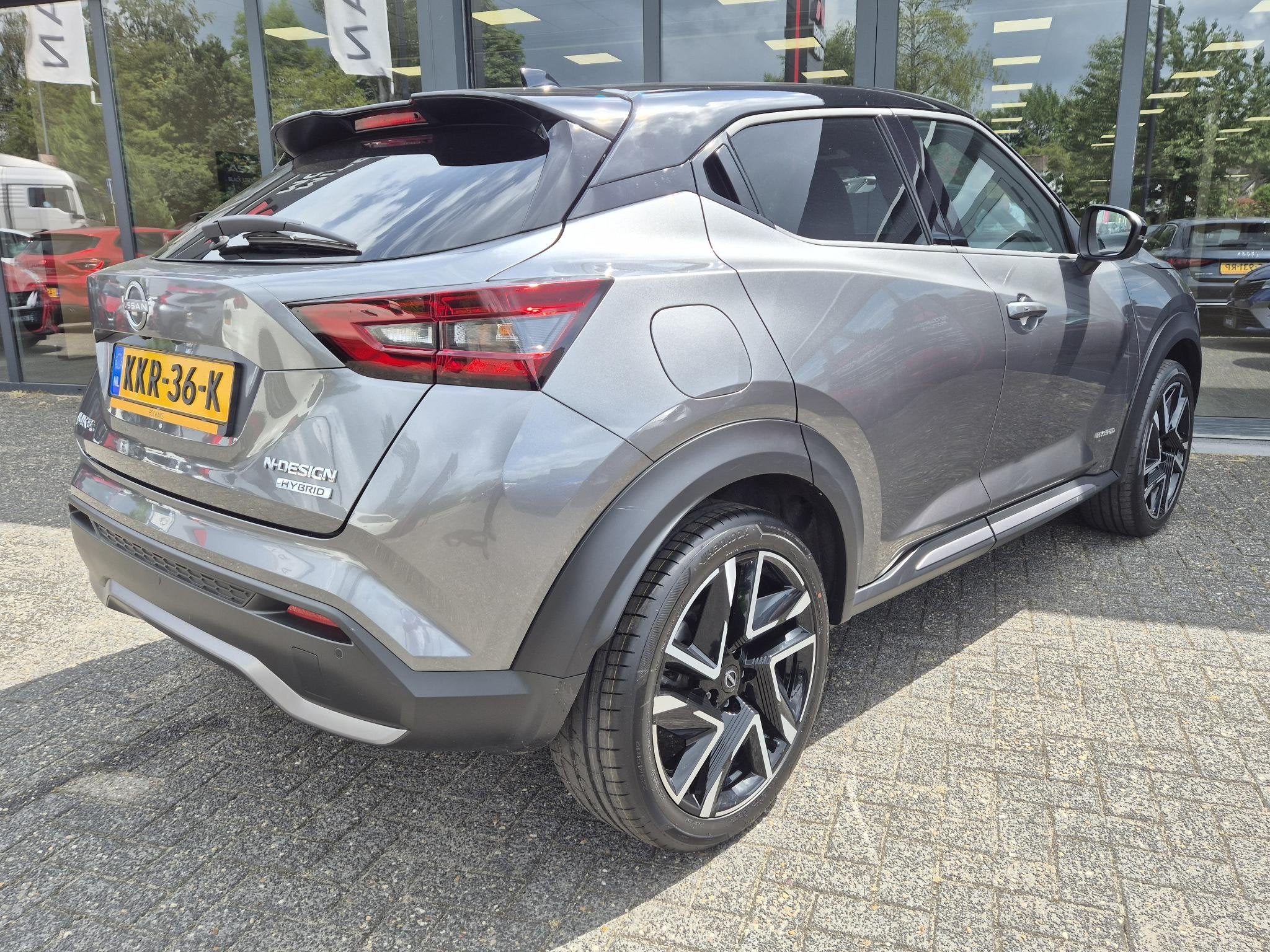 Nissan Juke 1.6 Hybrid N-Design | Navigatie | Cold pack | Ap, Auto's, Nissan, Stof, Gebruikt, Met garantie (alle), Bedrijf