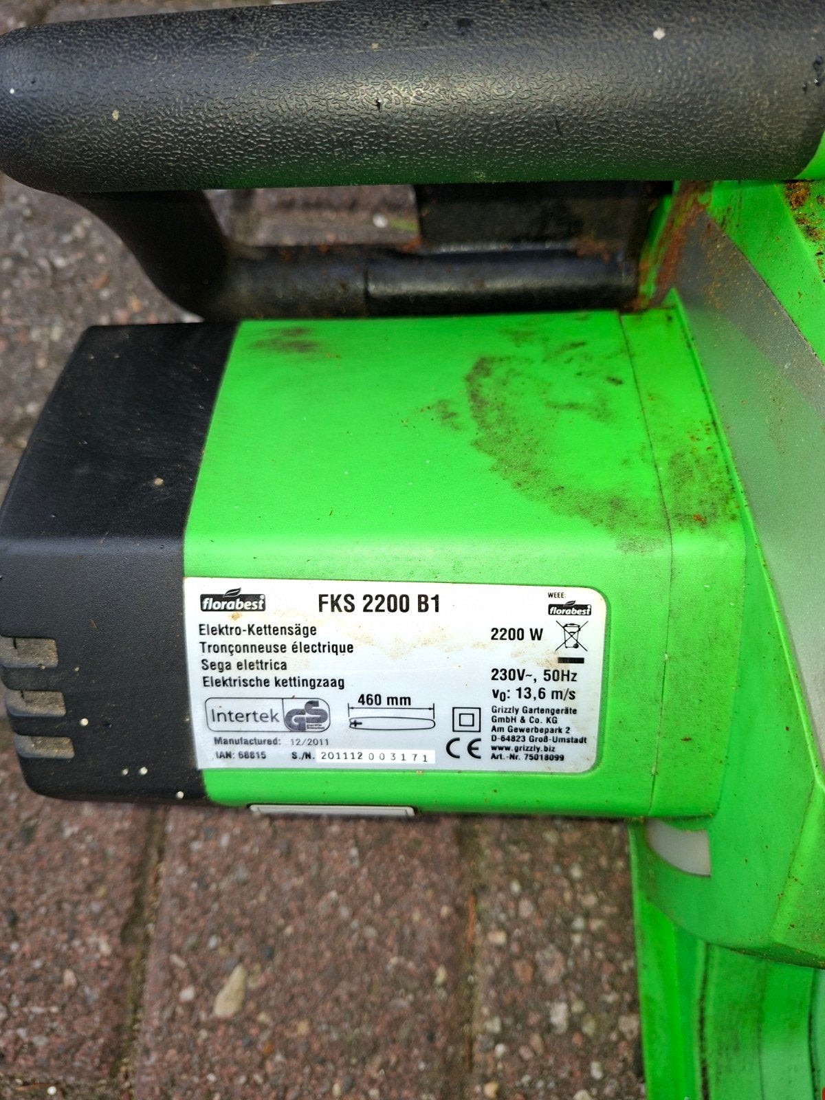 Florabest FKS 2200 B1 elektrische kettingzaag  extra ketti, Gebruikt, Florabest, 70 mm of meer, Kettingzaag