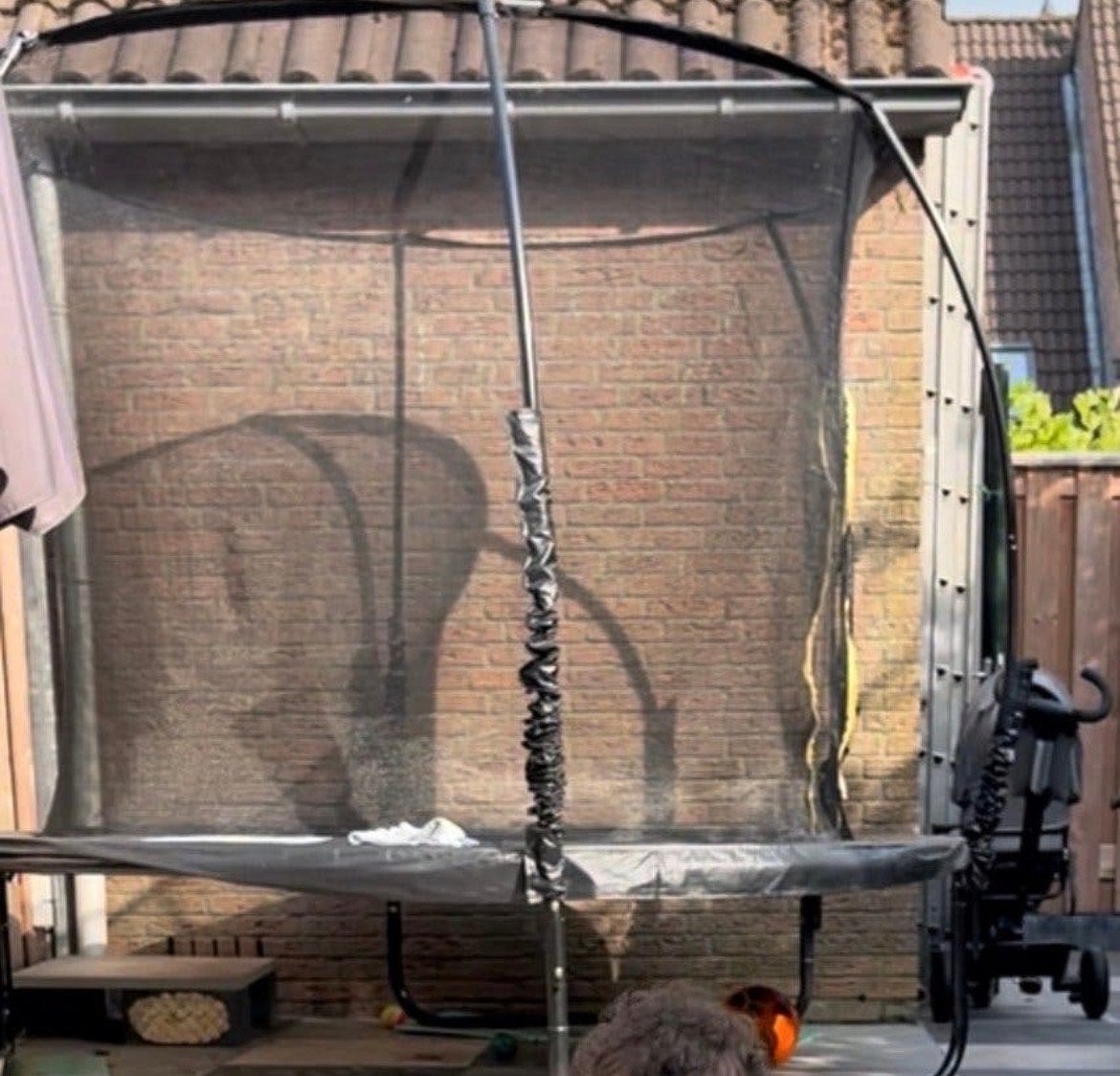 Trampoline 180 cm met vangnet, Ophalen, Gebruikt