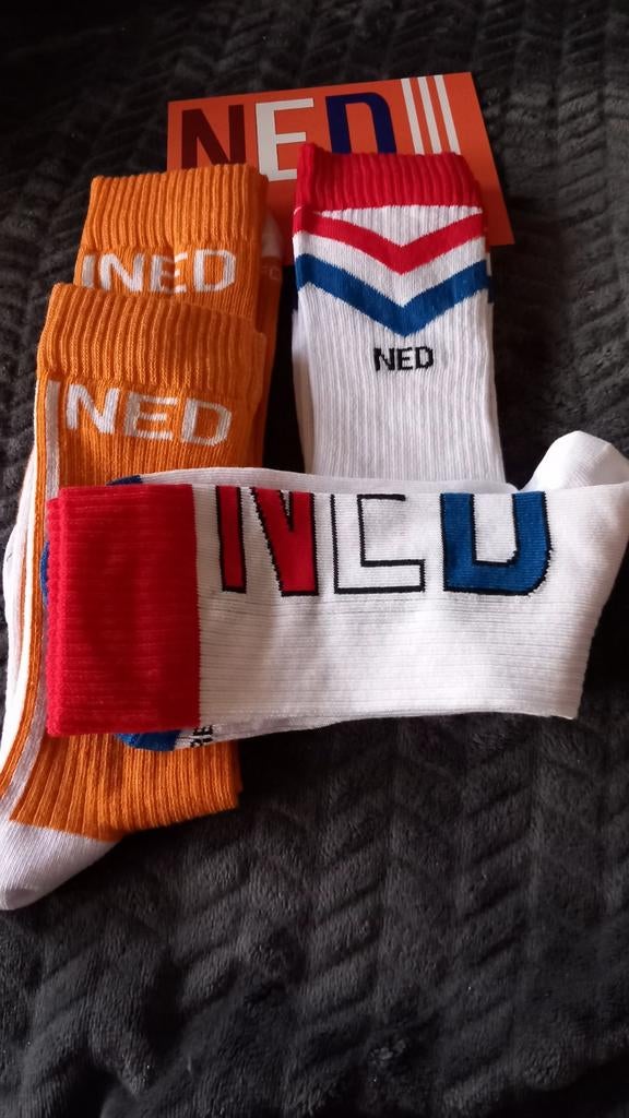 4 Paar Voetbalsokken NEW Nederland Holland Voetbal EK  WK, Verzamelen, Ophalen of Verzenden, Nieuw, Overige binnenlandse clubs