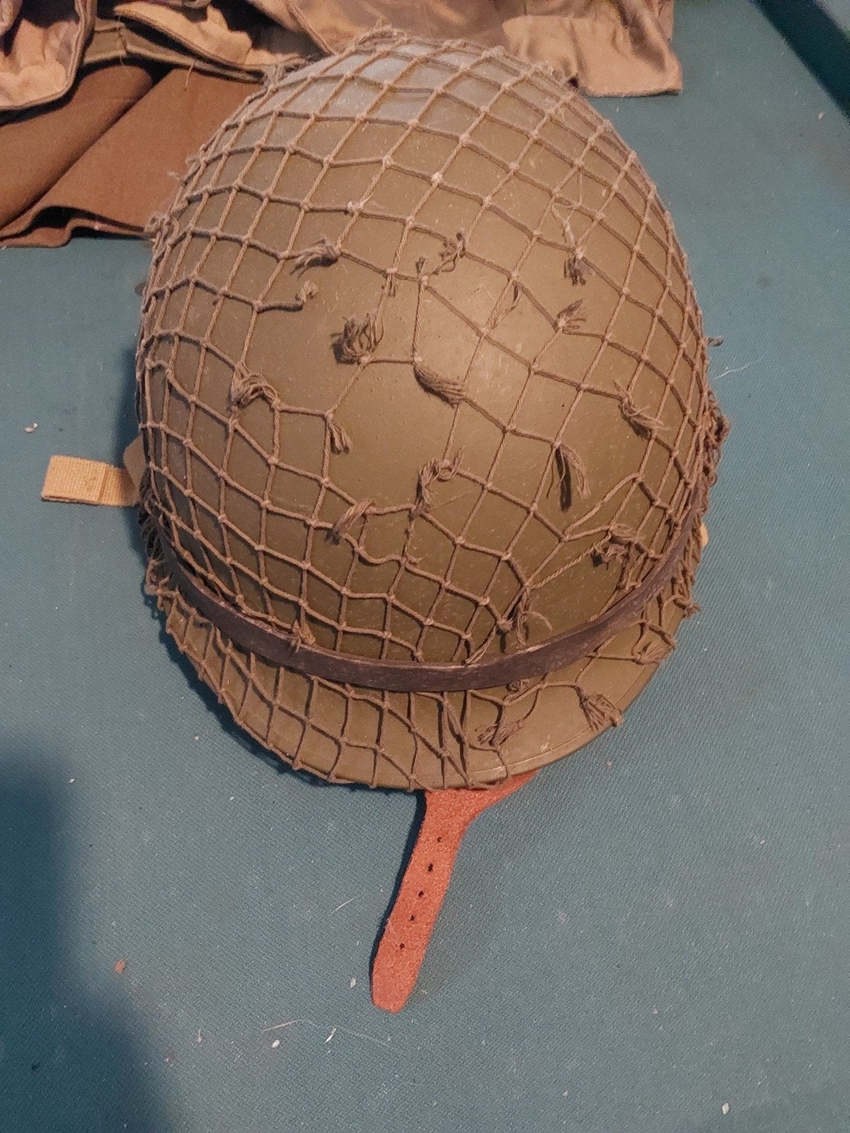 Repro ww2 us paratrooper helm., Verzamelen, Militaria | Tweede Wereldoorlog, Ophalen of Verzenden, Amerika, Helm of Baret