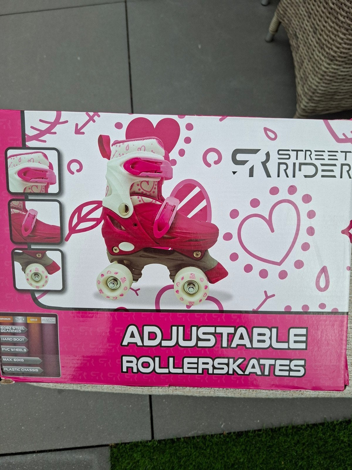 Street Rider verstelbare rolschaatsen - Roze, Ophalen of Verzenden, Verstelbaar, Nieuw, Kinderen