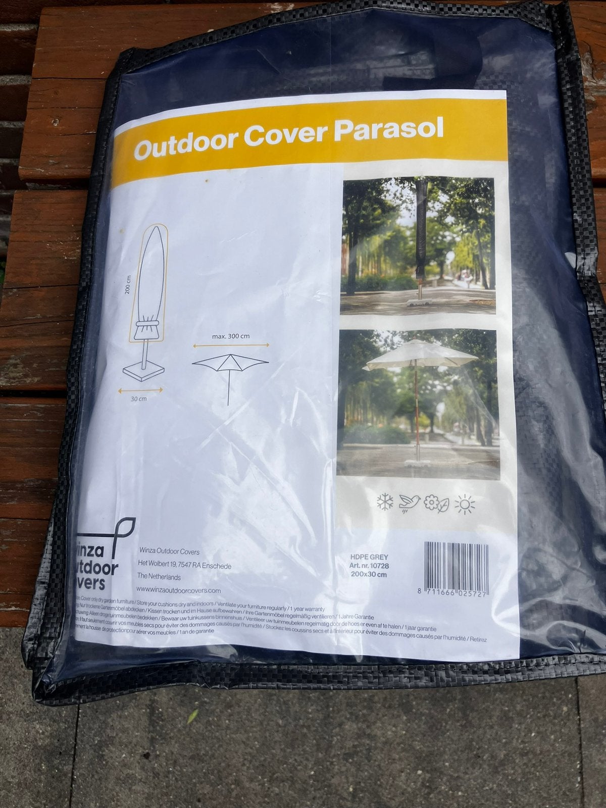 Nieuwe waterdichte Parasolhoes. Diameter maximaal 3 meter., Verzenden, Nieuw, 2 tot 3 meter, Waterdicht